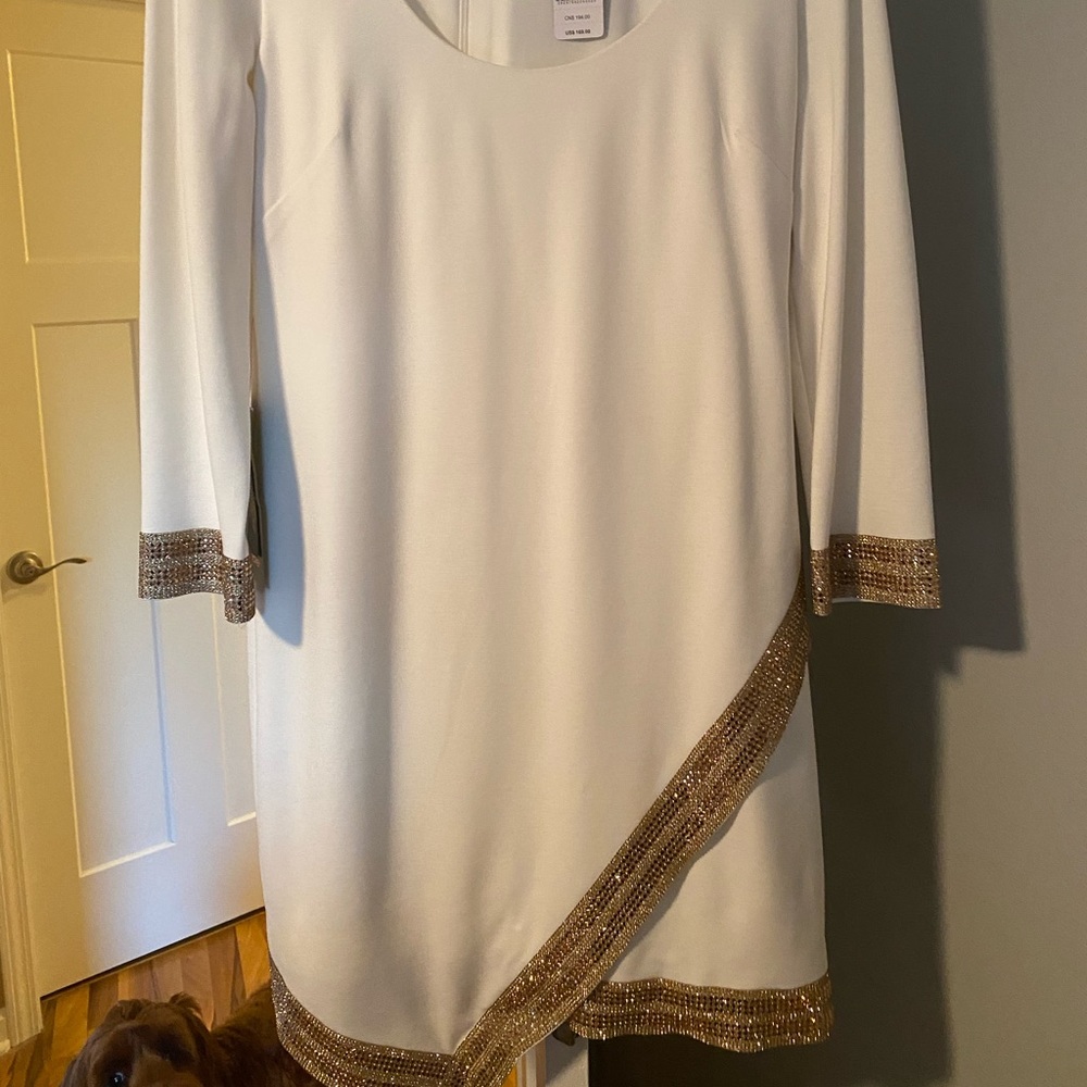 White long sleeve dress perfect for bachelorette!